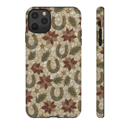 Pearl Horseshoe Poinsettia Tough Case
