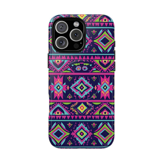 Neon Aztec Magnetic Case