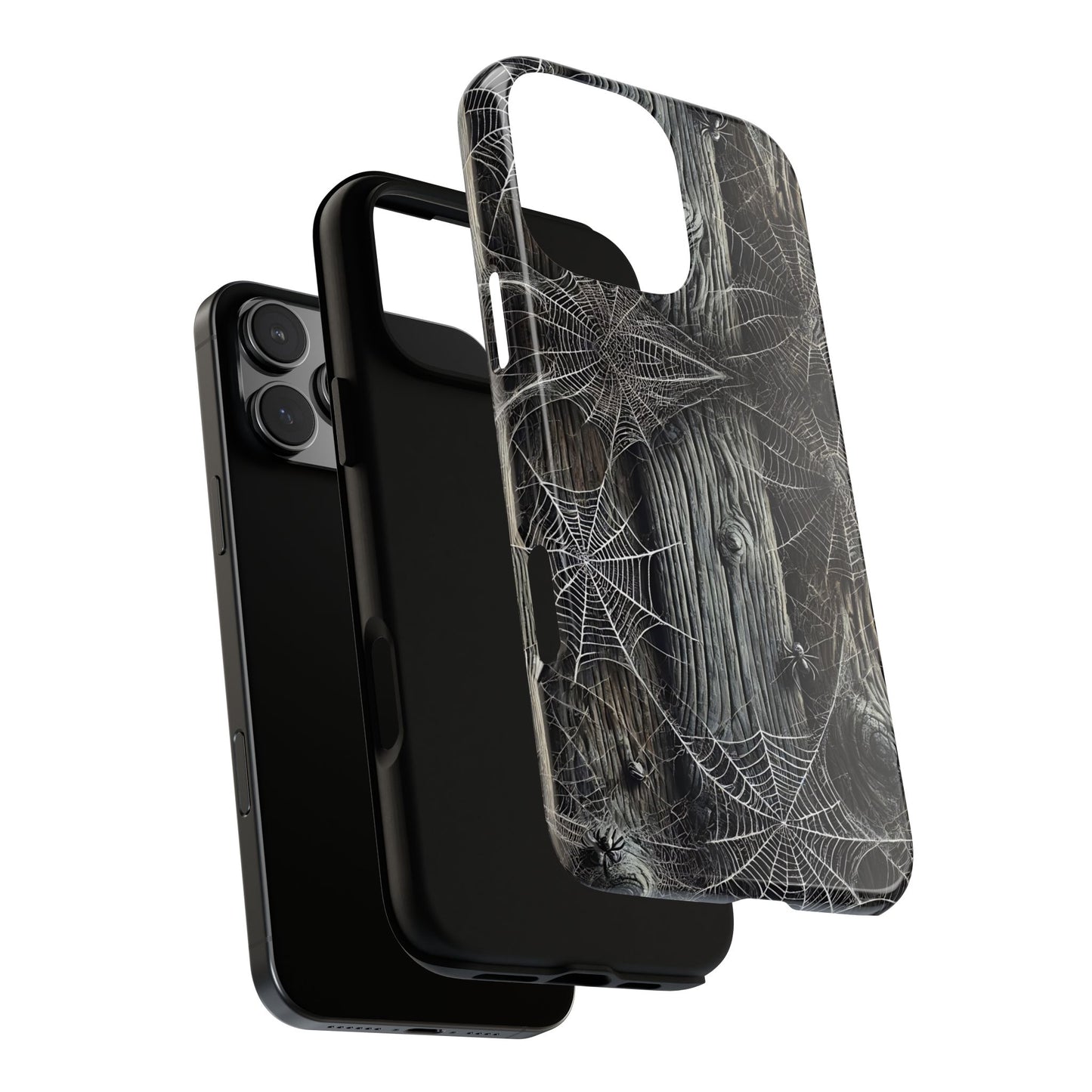Spiderwebs Barnwood Tough Phone Case
