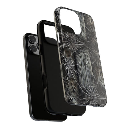 Spiderwebs Barnwood Tough Phone Case