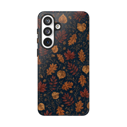 Navy Oak Leaf Tough Case
