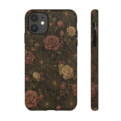 Spiderweb Rose Tough Case