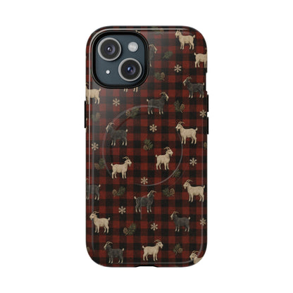 Buffalo Check Goats Magnetic Case