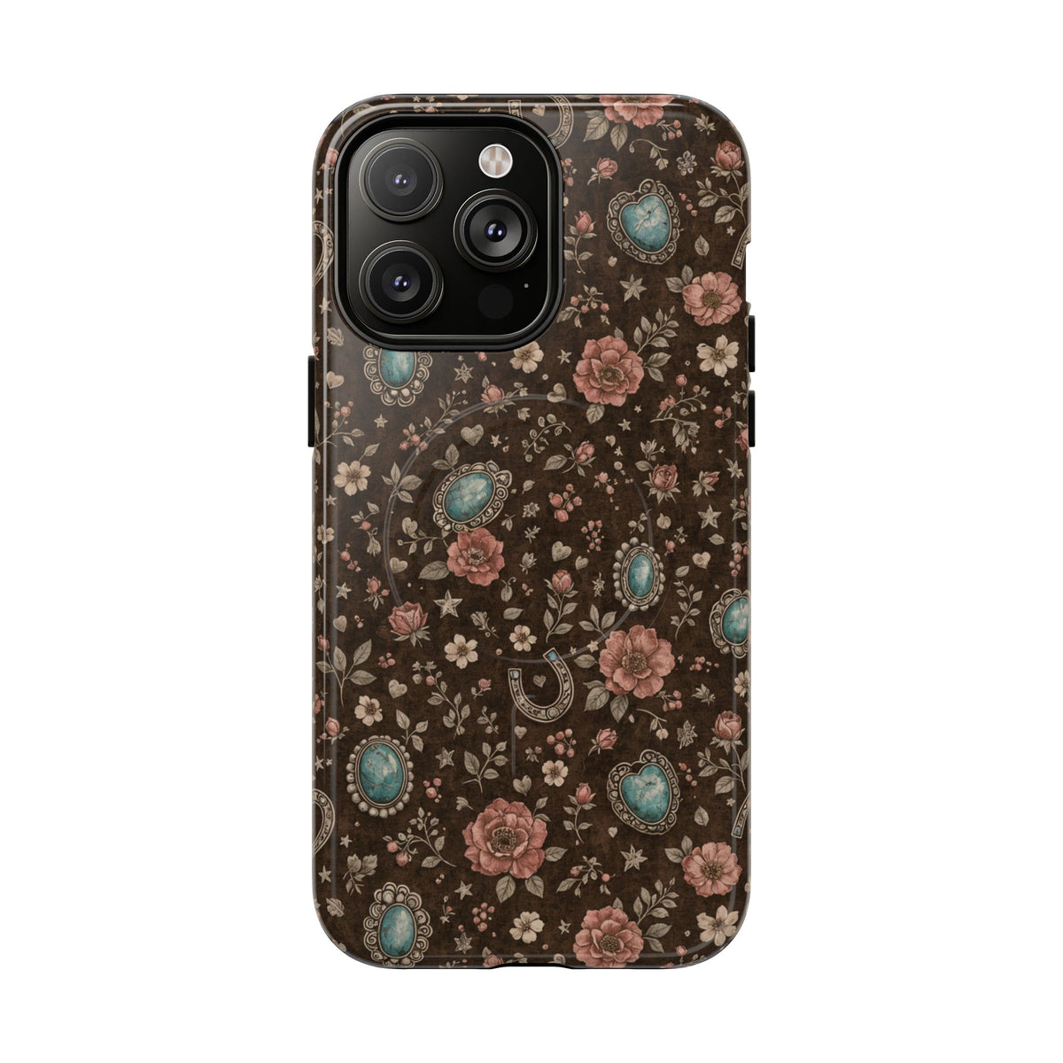Turquoise Roses Magnetic Case