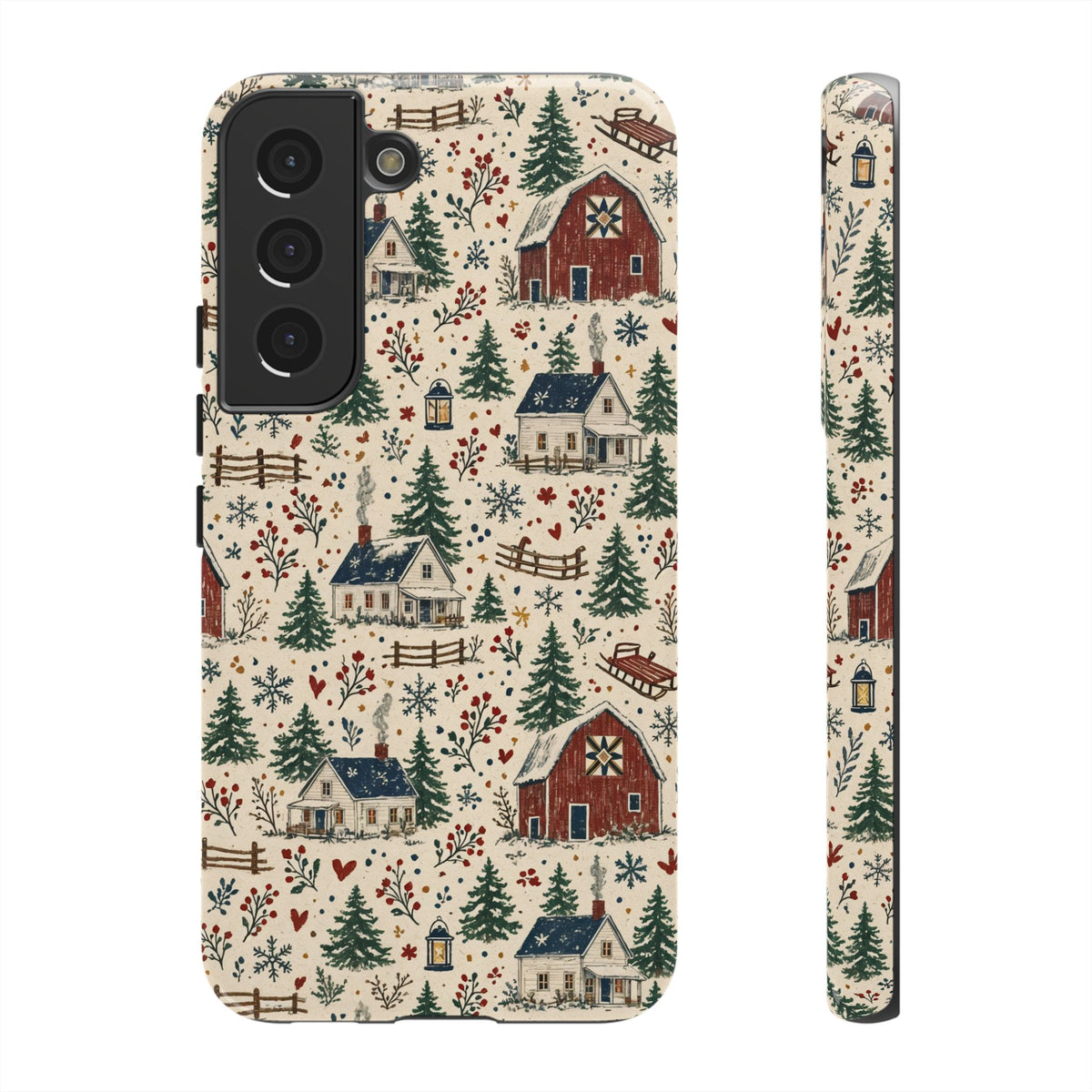 Snowy Farmstead Tough Case