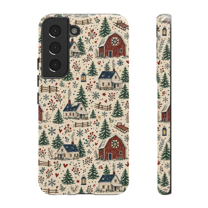 Snowy Farmstead Tough Case