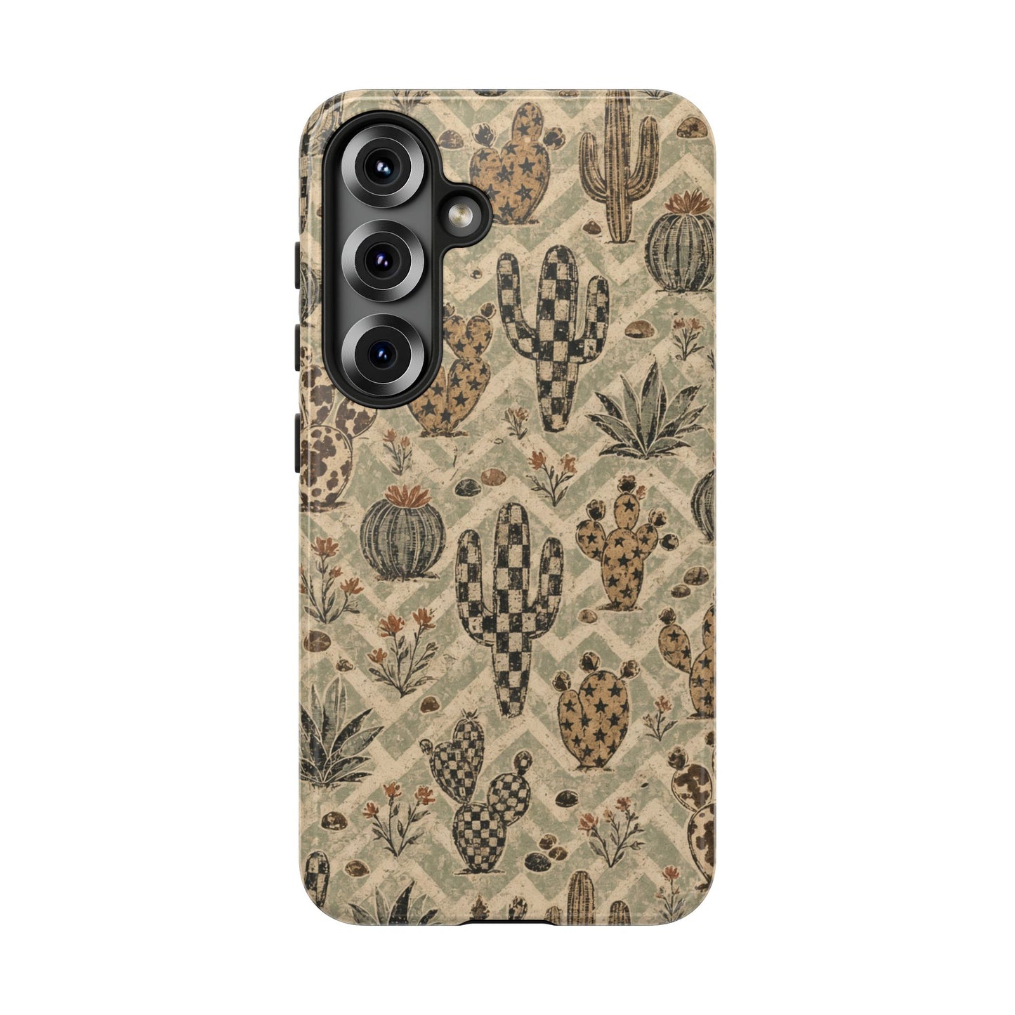 Checkered Cactus Tough Case