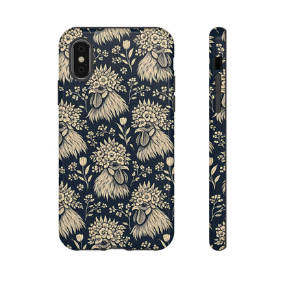 Floral Rooster Tough Case