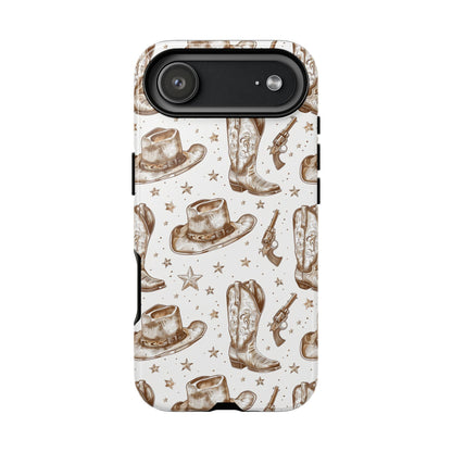 Brown Boots Tough Phone Case
