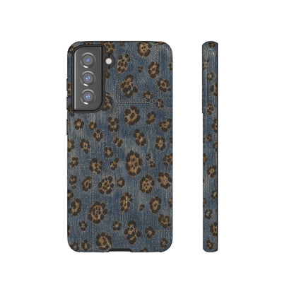 Denim Leopard Tough Case