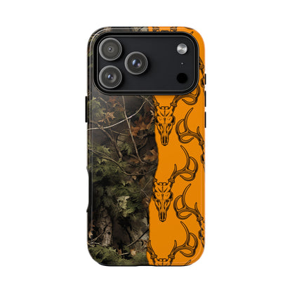 Camo Deer Skulls Orange Tough Case