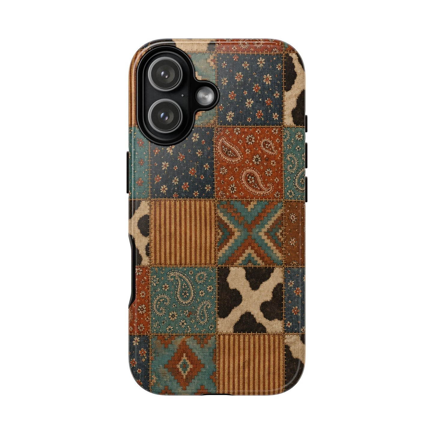 Turquoise Patchwork Tough Case