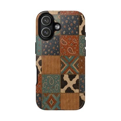 Turquoise Patchwork Tough Case