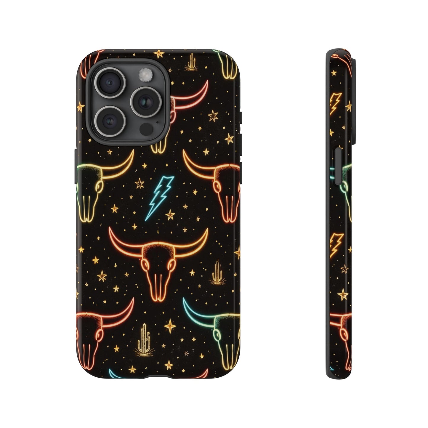Neon Longhorns Tough Case