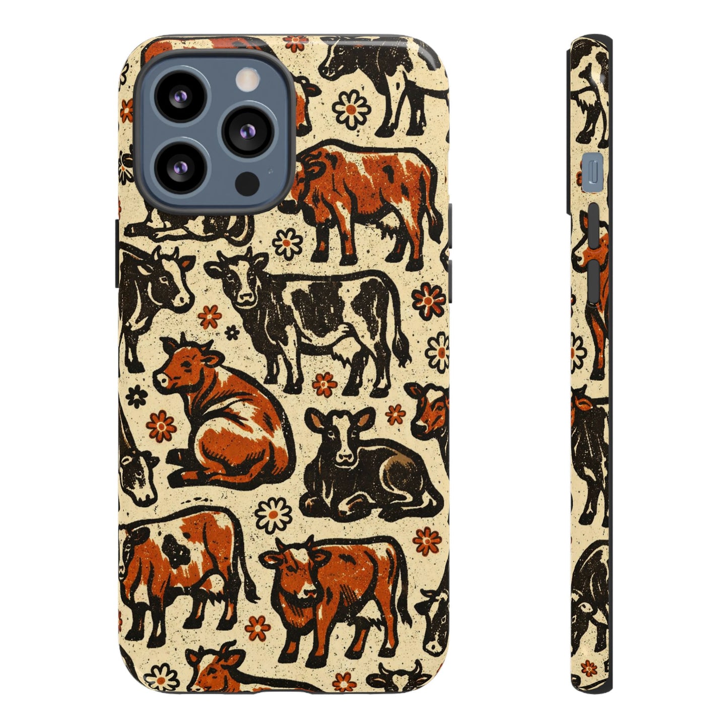 Retro Cows Tough Case