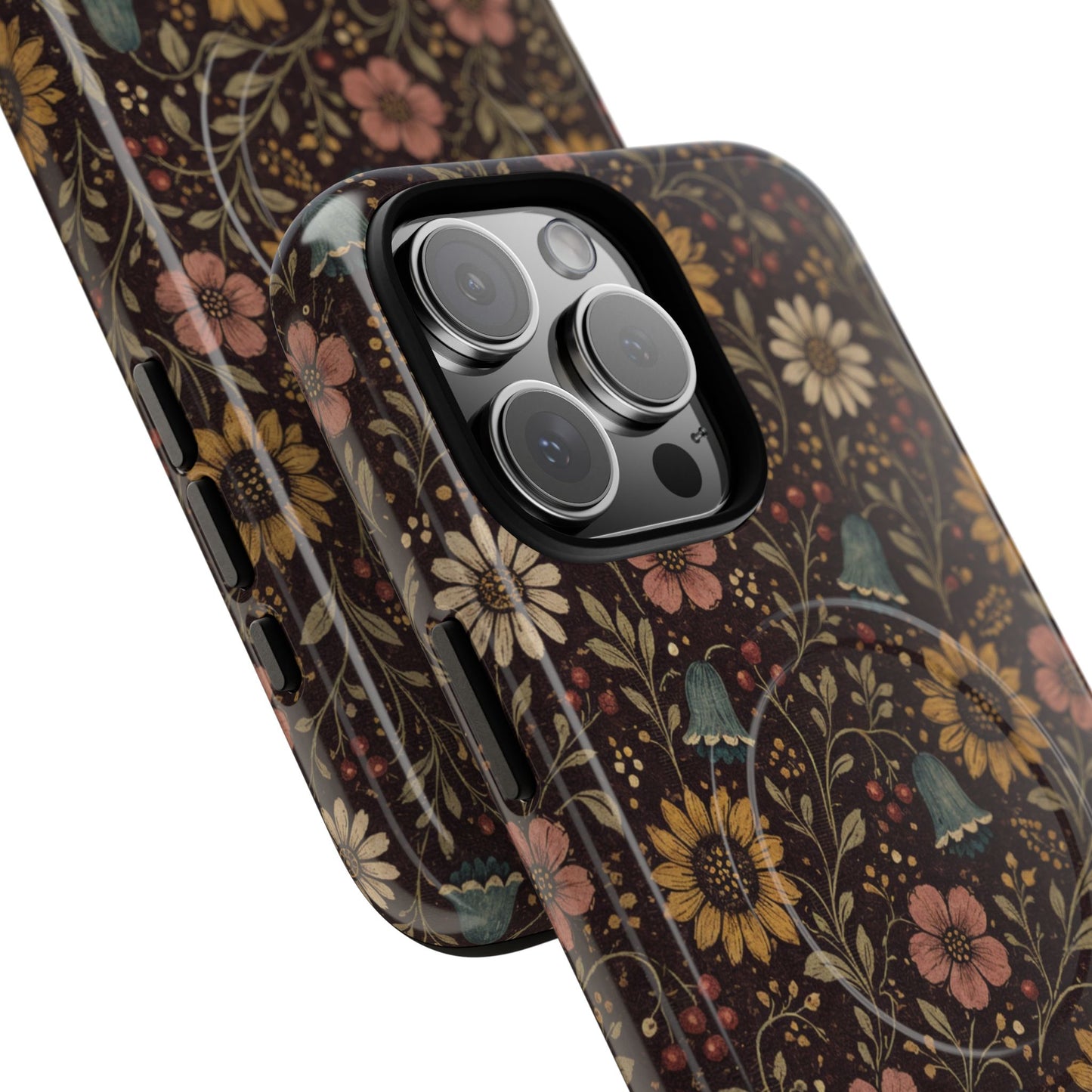 Plum Folk Floral Magnetic Case
