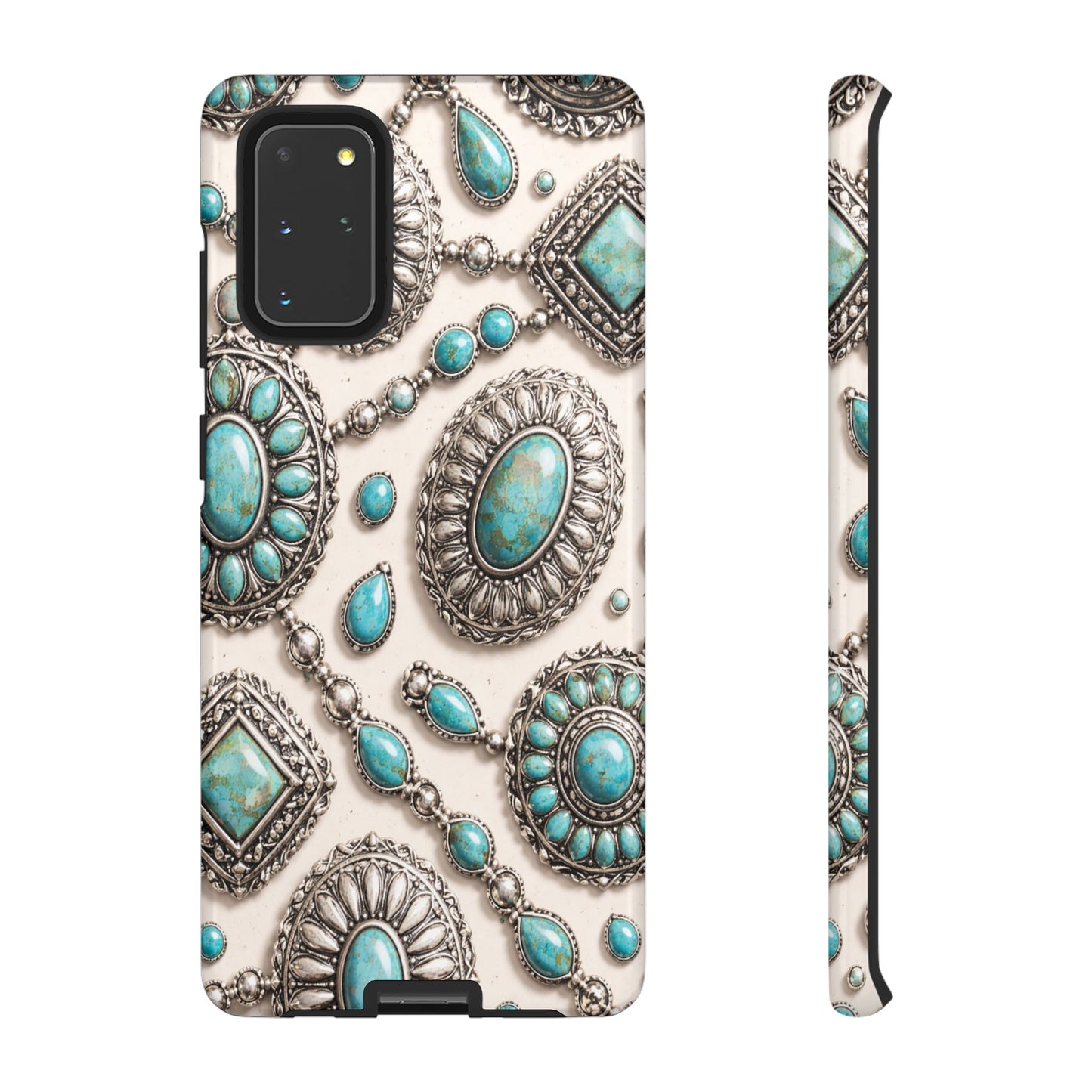 Turquoise Silver Concho Tough Case