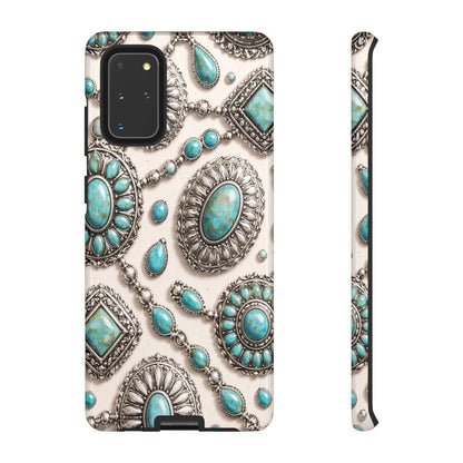 Turquoise Silver Concho Tough Case
