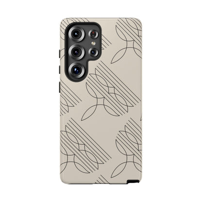 Boot Stitch Pattern Tough Phone Case-Beige