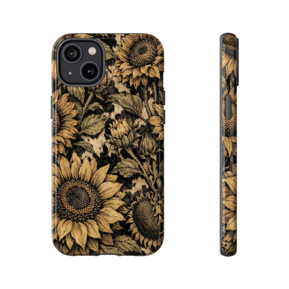 Cowhide Sunflowers Tough Case