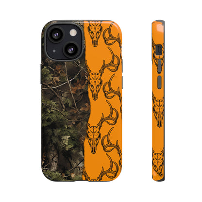 Camo Deer Skulls Orange Tough Case
