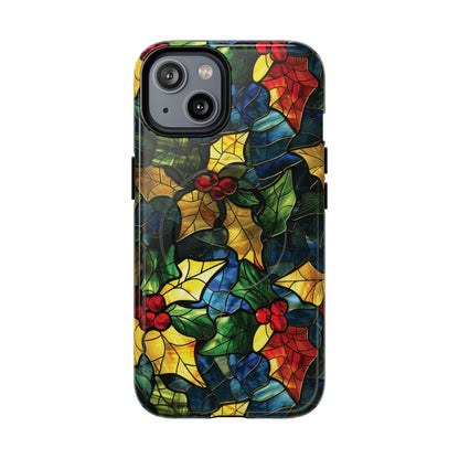 Stained Glass Holly Magnetic Case