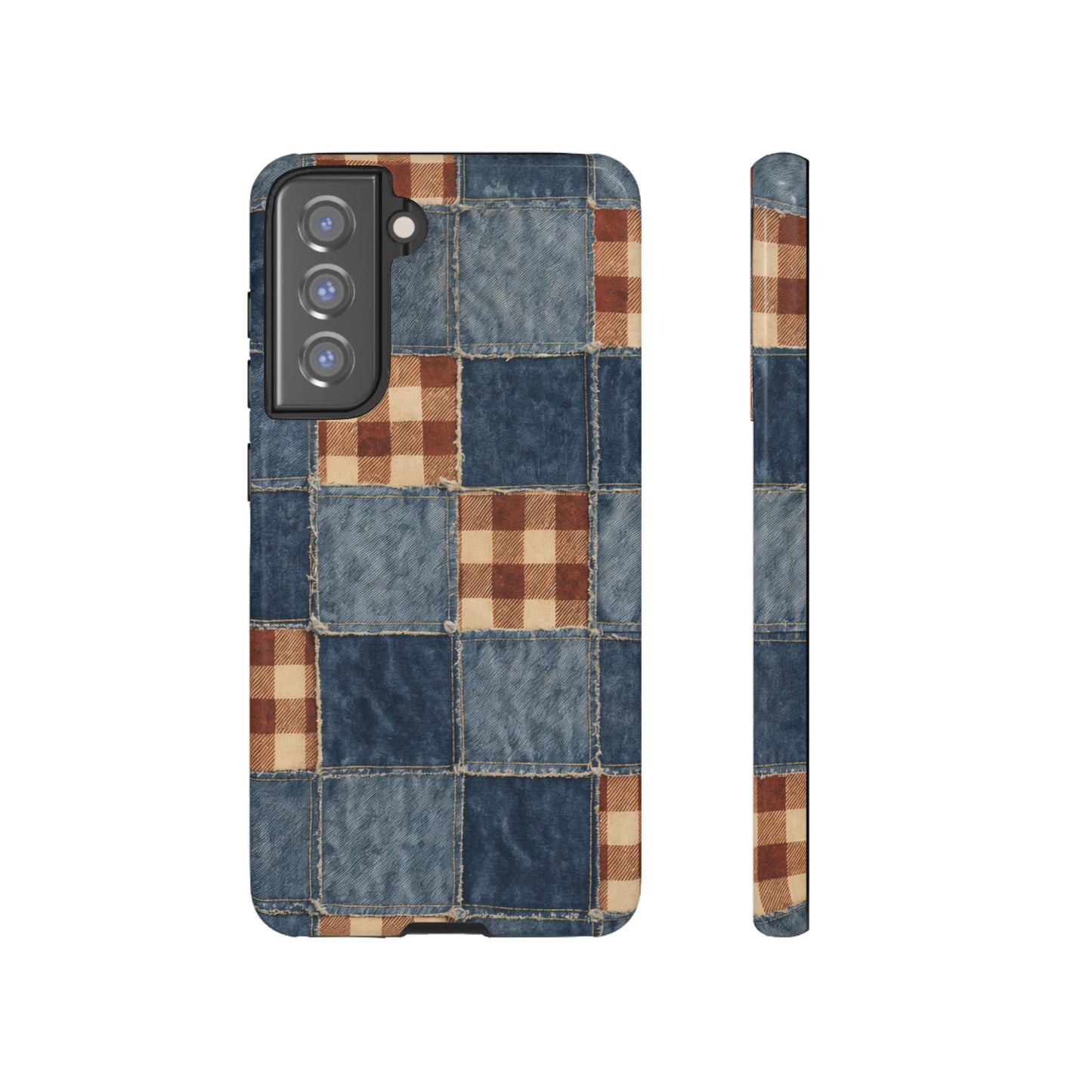 Denim Patchwork Tough Case