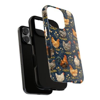 Indigo Chickens Tough Case