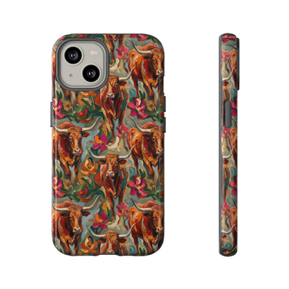 Painted Longhorns Tough Case