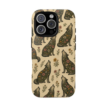 Floral Wolves Tough Case