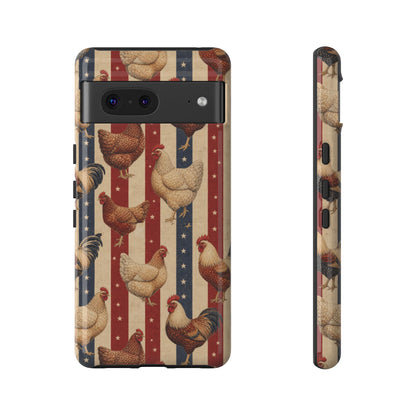Chickens and Stripes Tough Case