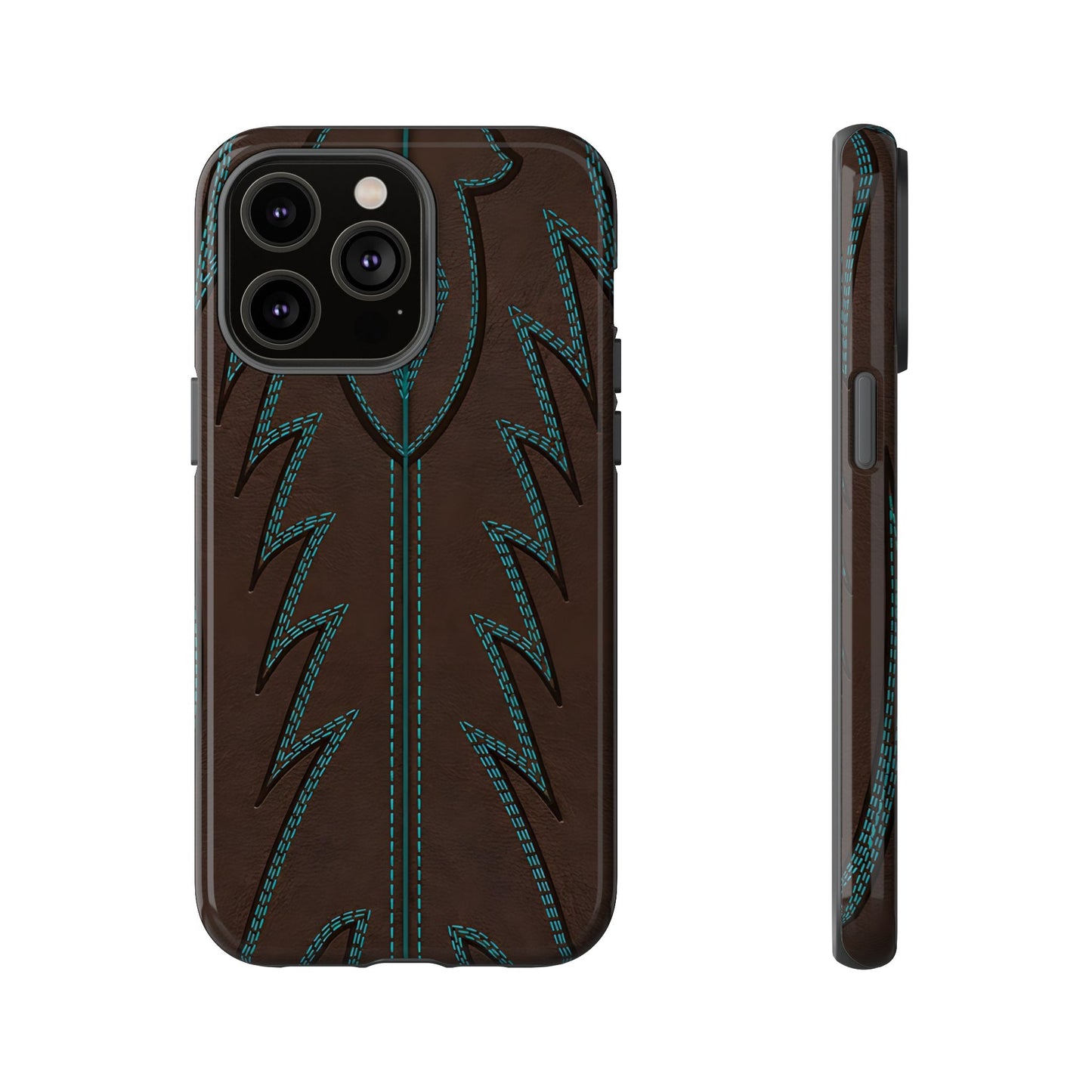 Boot Closeup Brown Turquoise Tough Case