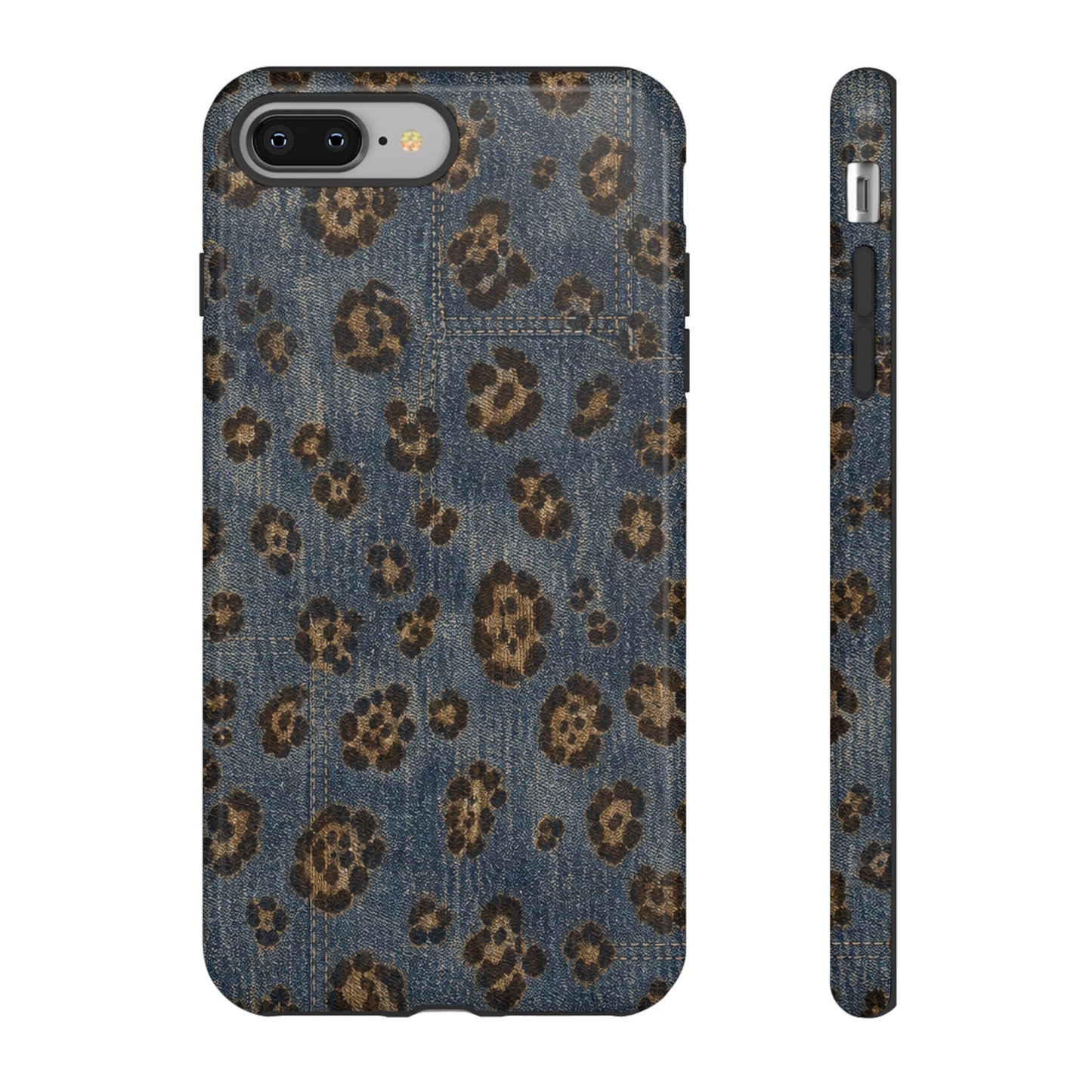 Denim Leopard Tough Case