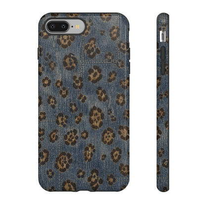 Denim Leopard Tough Case