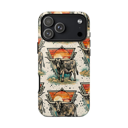 Retro Longhorn Tough Case