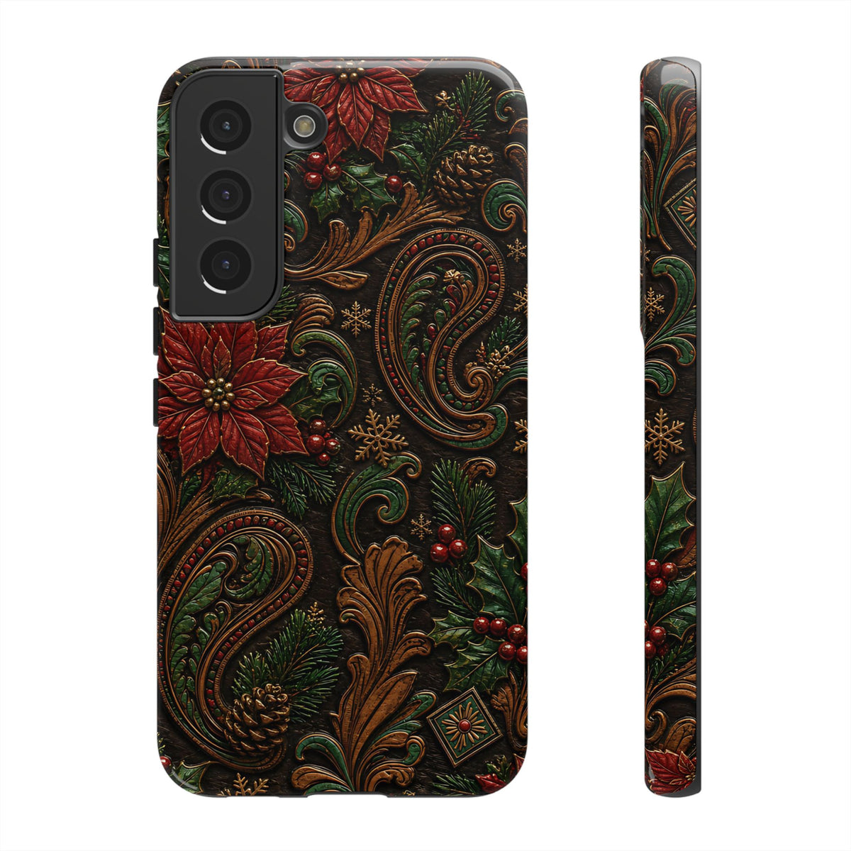 Carved Christmas Paisley Tough Case