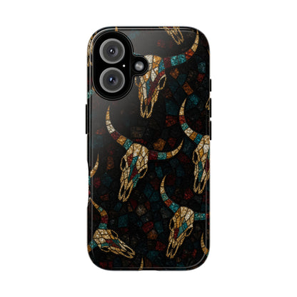 Stained Bull Skull Tough Case