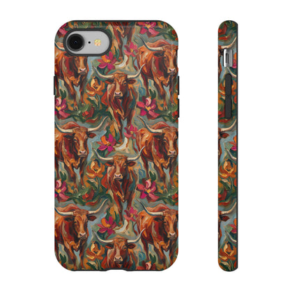 Painted Longhorns Tough Case