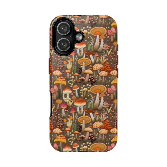 Orange Mushroom Tough Phone Case