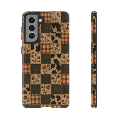 Autumn Plaid Patchwork Tough Case
