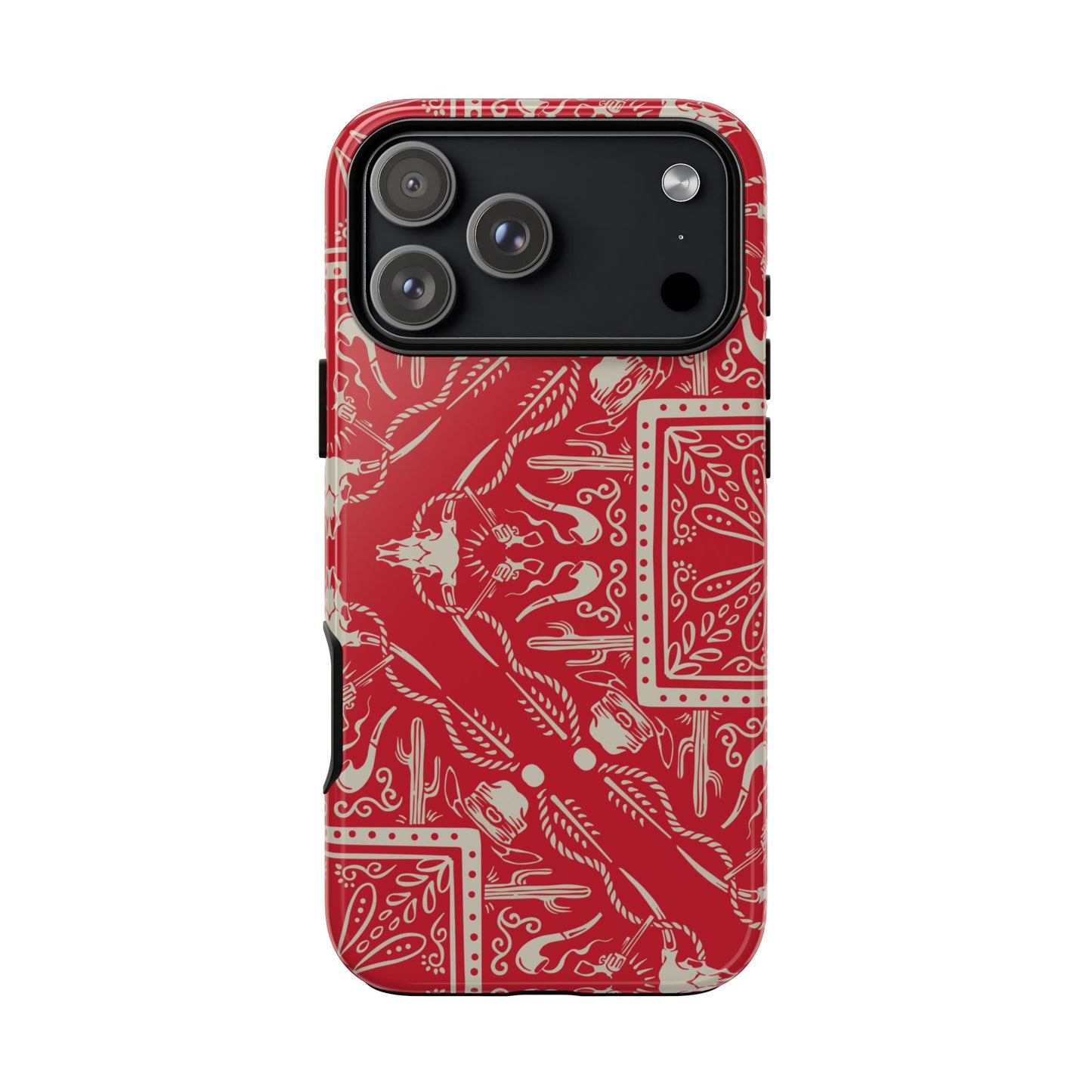 Western Red Bandana Tough Phone Case