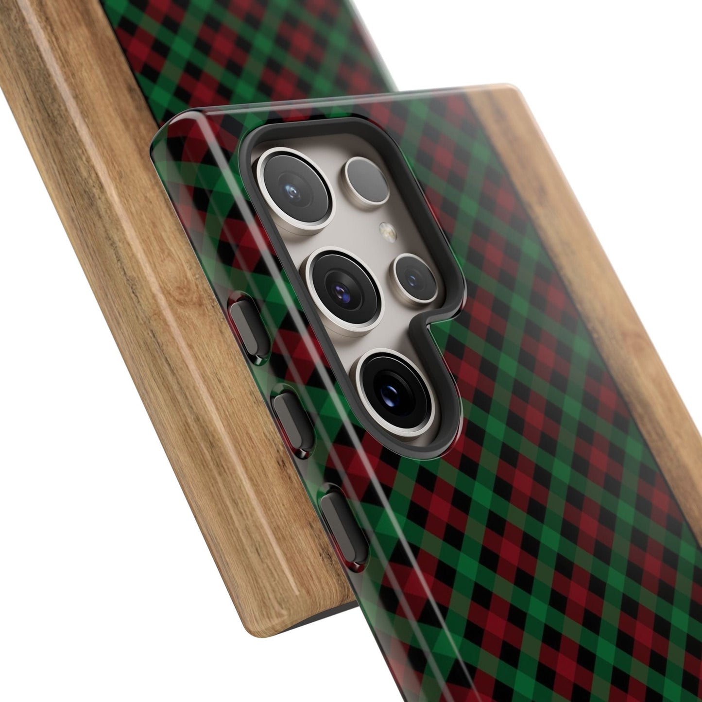 Red Green Plaid Phone Case