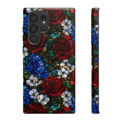 Patriotic Floral Glass Tough Case