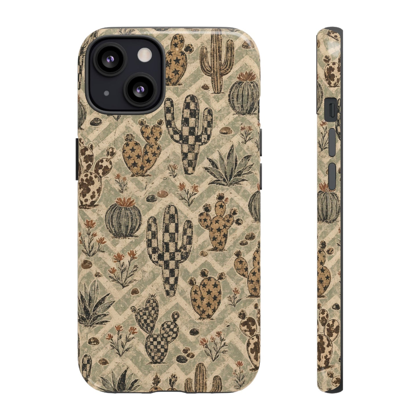 Checkered Cactus Tough Case