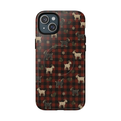 Buffalo Check Goats Magnetic Case