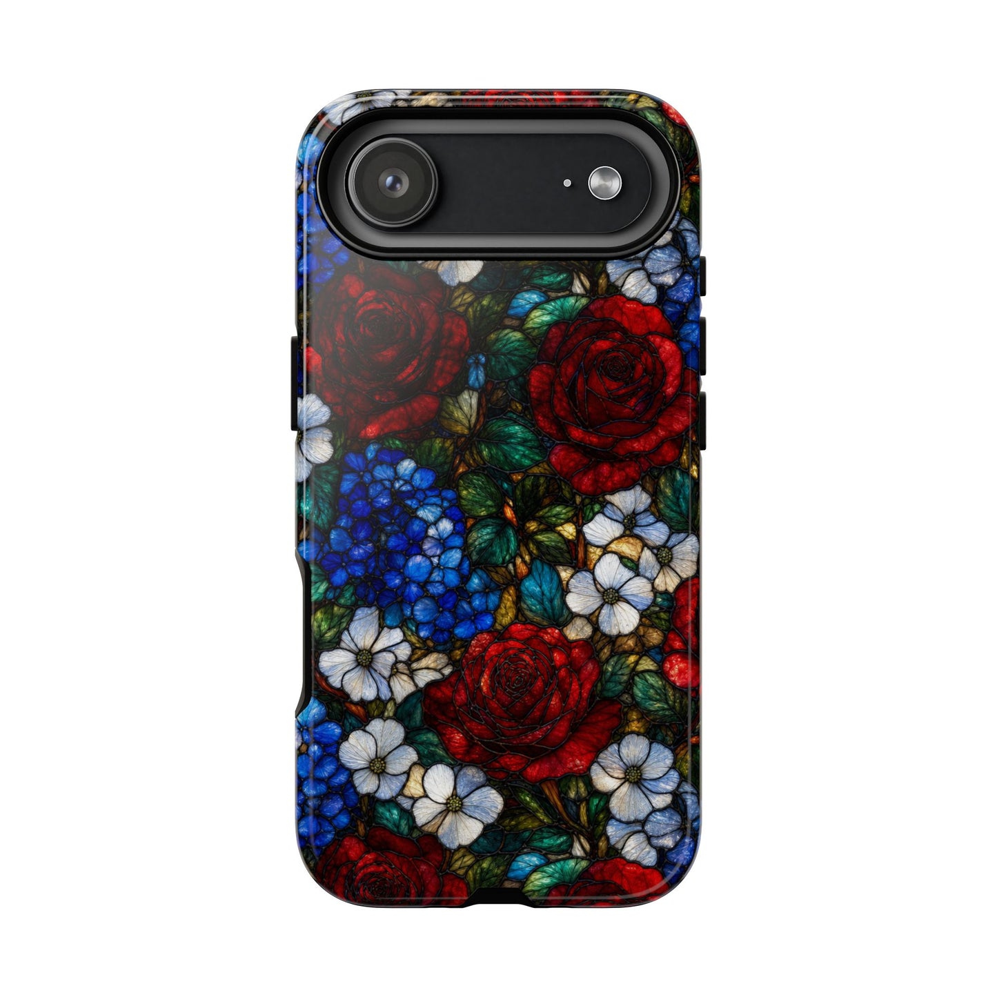Patriotic Floral Glass Tough Case