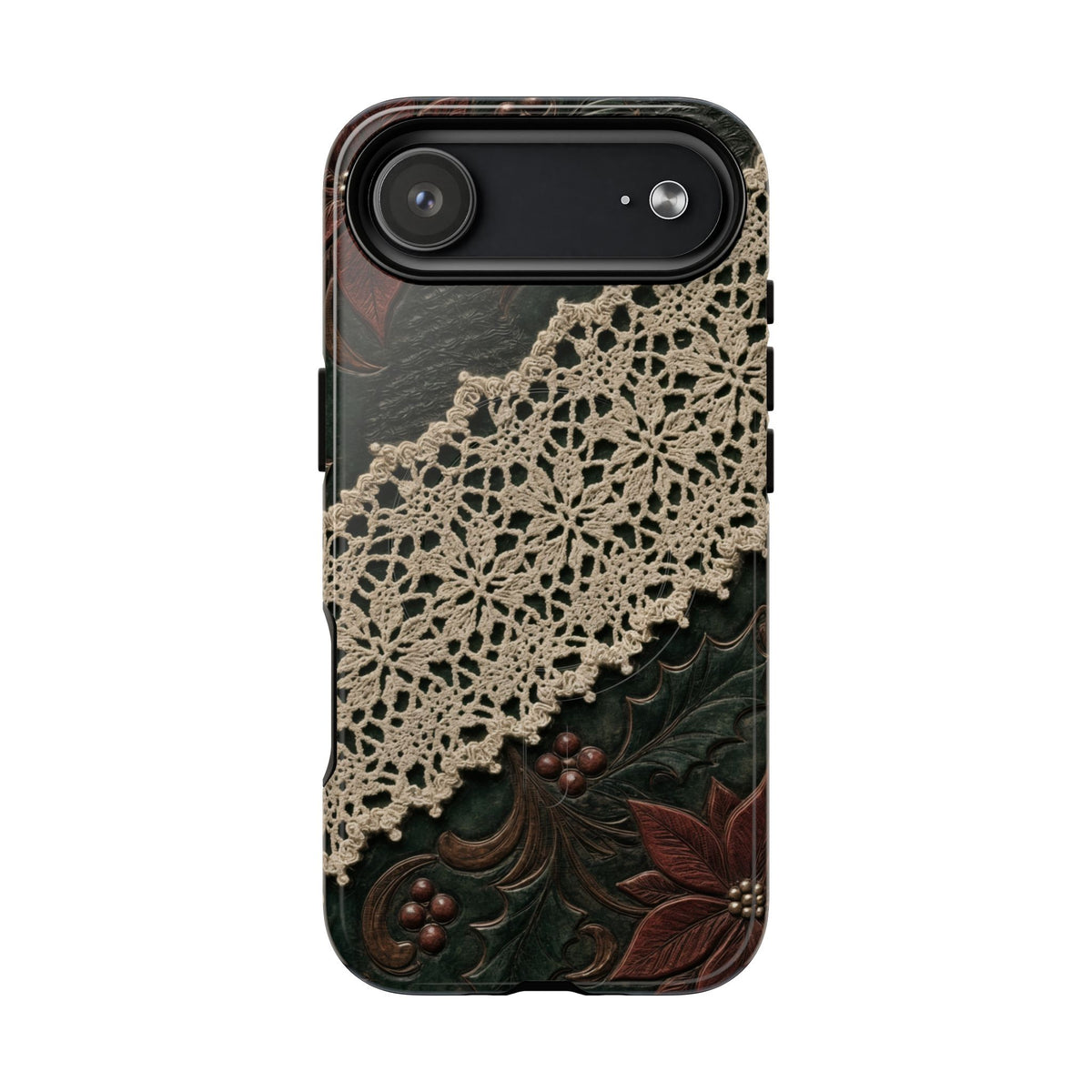 Poinsettia Lace Magnetic Case