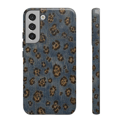 Denim Leopard Tough Case