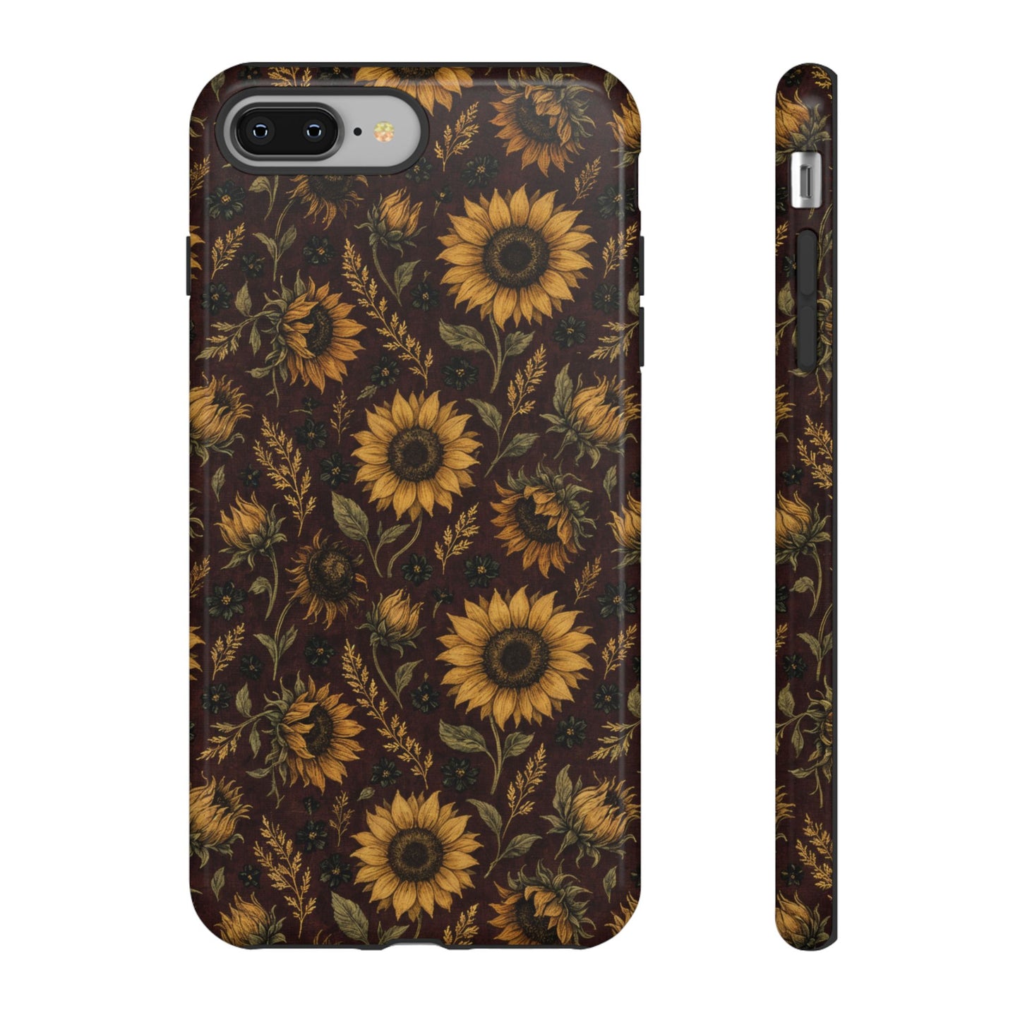 Burgundy Sunflowers Tough Case