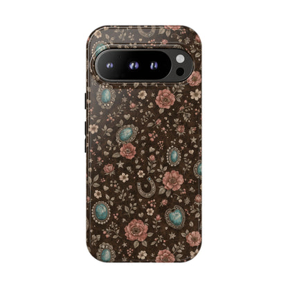 Turquoise Roses Tough Case